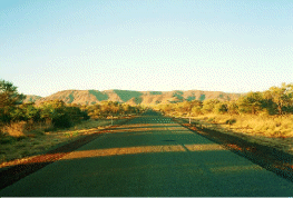 a southern access road to park...